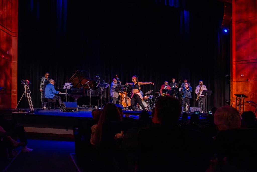 Ashley Tate performing in No Tears Project